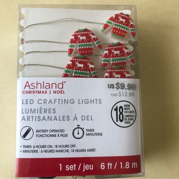 (2) Boxes of led battery operated ugly sweater lights. Brand new in the box - Picture 2 of 6